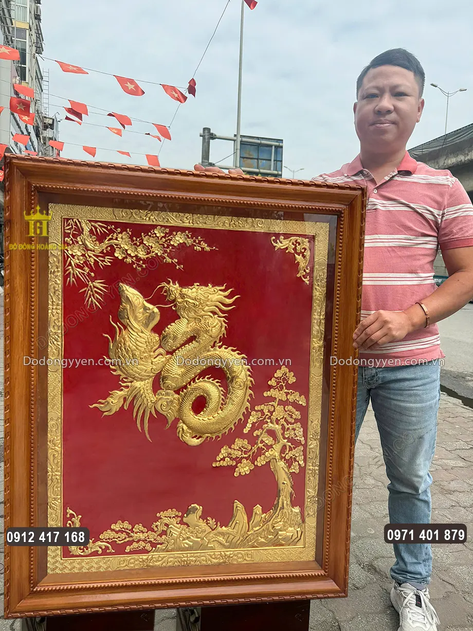 H&igrave;nh ảnh nh&igrave;n nghi&ecirc;ng của bức tranh chữ